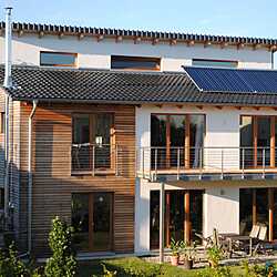 Passivhaus mit Kaminofen