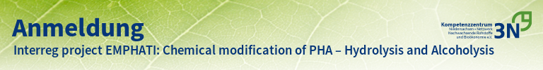 3N-Newsletter Interreg project EMPHATI: Chemical modification of PHA – Hydrolysis and Alcoholysis
