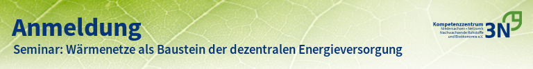 3N-Newsletter Seminar: Wärmenetze als Baustein der dezentralen Energieversorgung