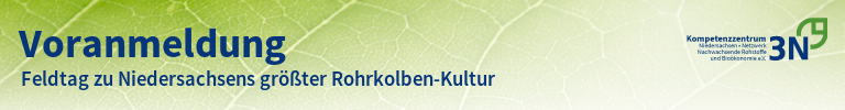 3N-Newsletter Feldtag zu Niedersachsens größter Rohrkolben-Kultur