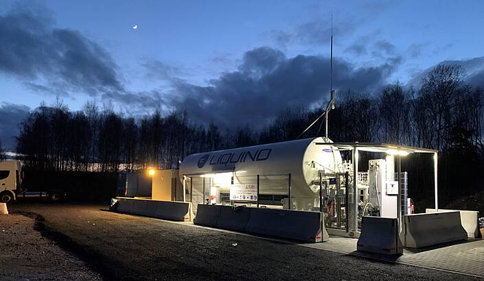 Eröffnung der ersten Tankstelle im Projekt Modellregion Bio-LNG in Göttingen