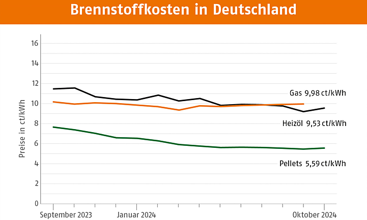 Brennstoffkosten in Deutschland