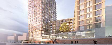 Wildspitze in der HafenCity Hamburgs