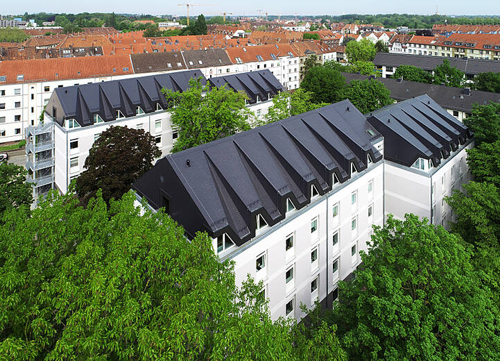 Das Projekt der Aufstockung eines Studierendenwohnheimes erhielt im Jahr 2024 die Anerkennung des Holzbaupreis Niedersachsen
