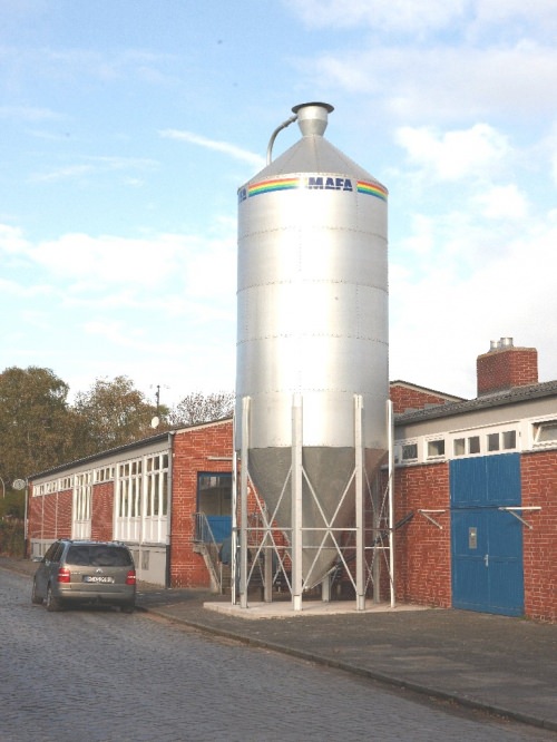 Hochsilo als Pelletlager im Bauhof Burgweg